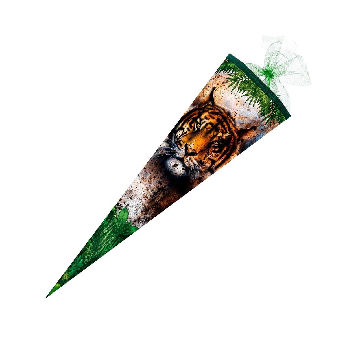 Schultüte Schultüte / Zuckertüte / 85cm / eckig / "Tiger"