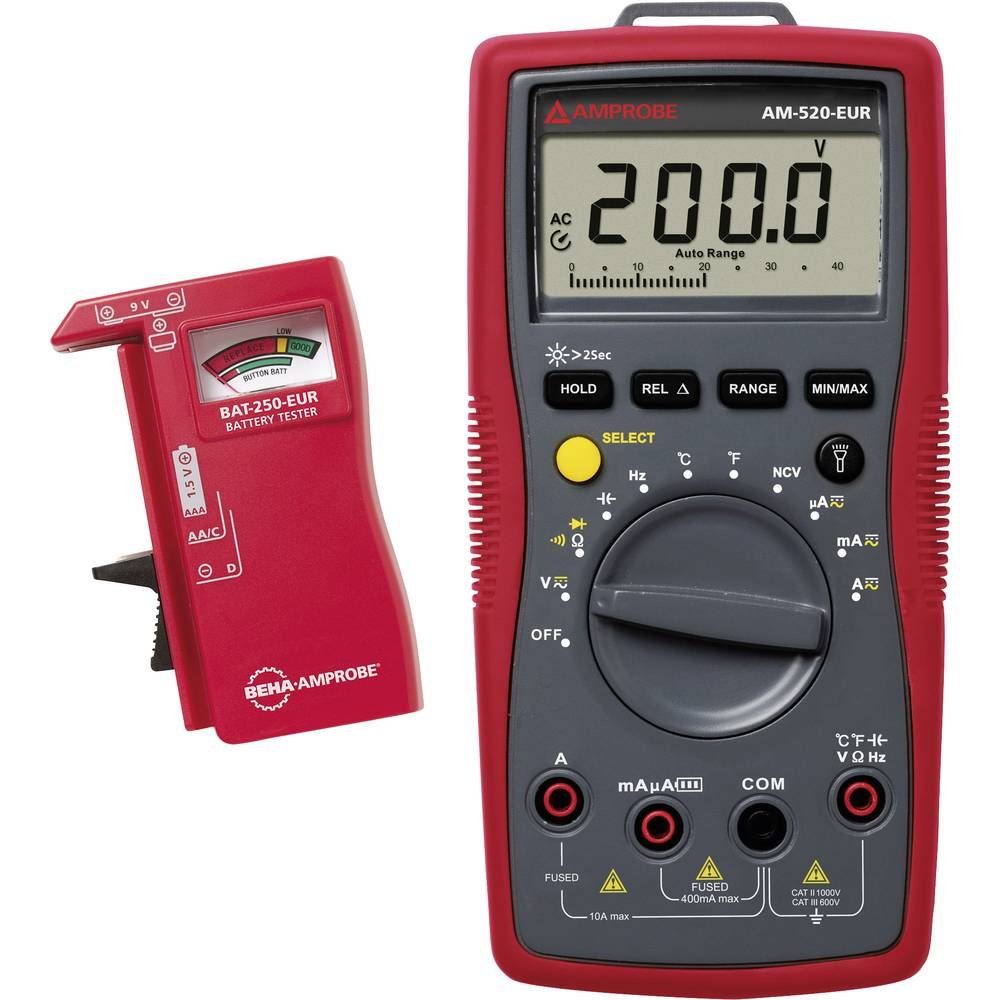 Beha Amprobe Multimeter Digital-Multimeter, Inkl. Batterietester BAT ...
