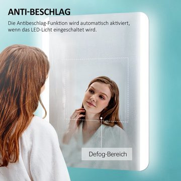 EMKE Badspiegel EMKE LED Badspiegel Badezimmerspiegel, mit Warmweißer oder kaltweiß Beleuchtung Modell 2