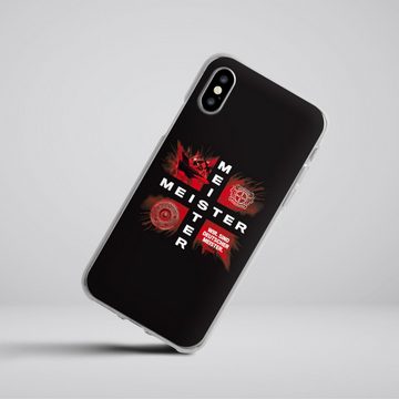 DeinDesign Handyhülle Bayer 04 Leverkusen Meister Offizielles Lizenzprodukt, Apple iPhone Xs Silikon Hülle Bumper Case Handy Schutzhülle