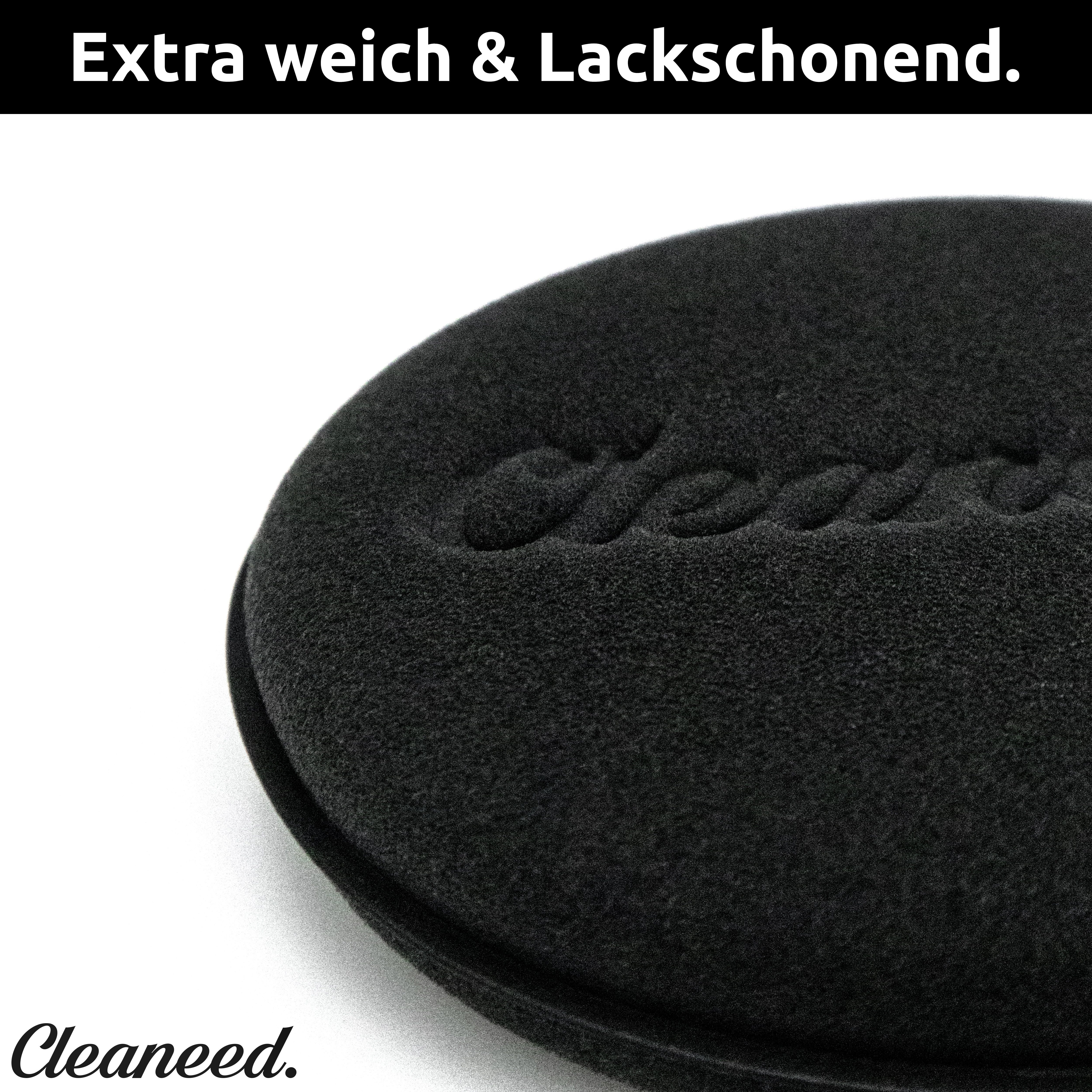 Cleaneed Autowaschbürste Applikator Pads fürs Auto – Universal Einsatzbar, Ideal zur Auto Politur und Wachs, Lederpflege, Innenraum Schwamm, Polierpad, Applikationsschwamm, (8-tlg), Universal Einsatzbar Applikator Pad