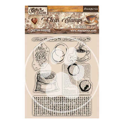 Stamperia Stempel Coffee and Chocolate, Clear Stamps