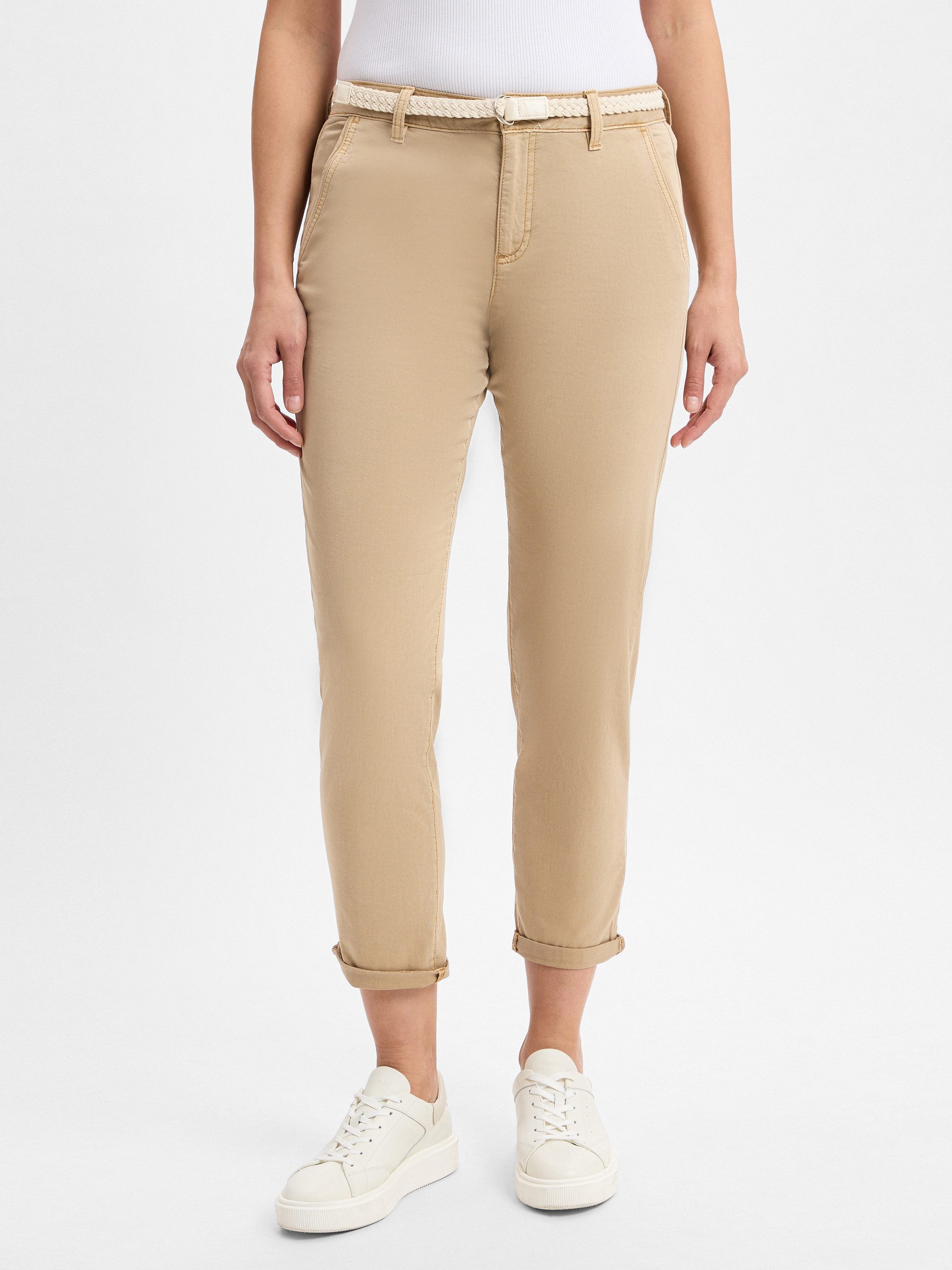 s.Oliver Stoffhose Chino mit geflochtenem Gürtel günstig online kaufen