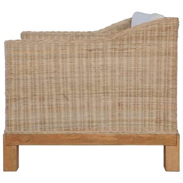 furnicato Sessel mit Auflagen Natur Rattan