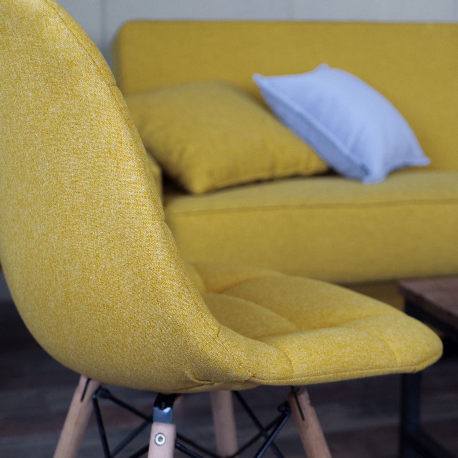 novely® Stoff MALCHIN Flauschiger und Robuster Polsterstoff im Leinenlook, Strapazierfähig, Kuschelweich, Meterware, 1lfm