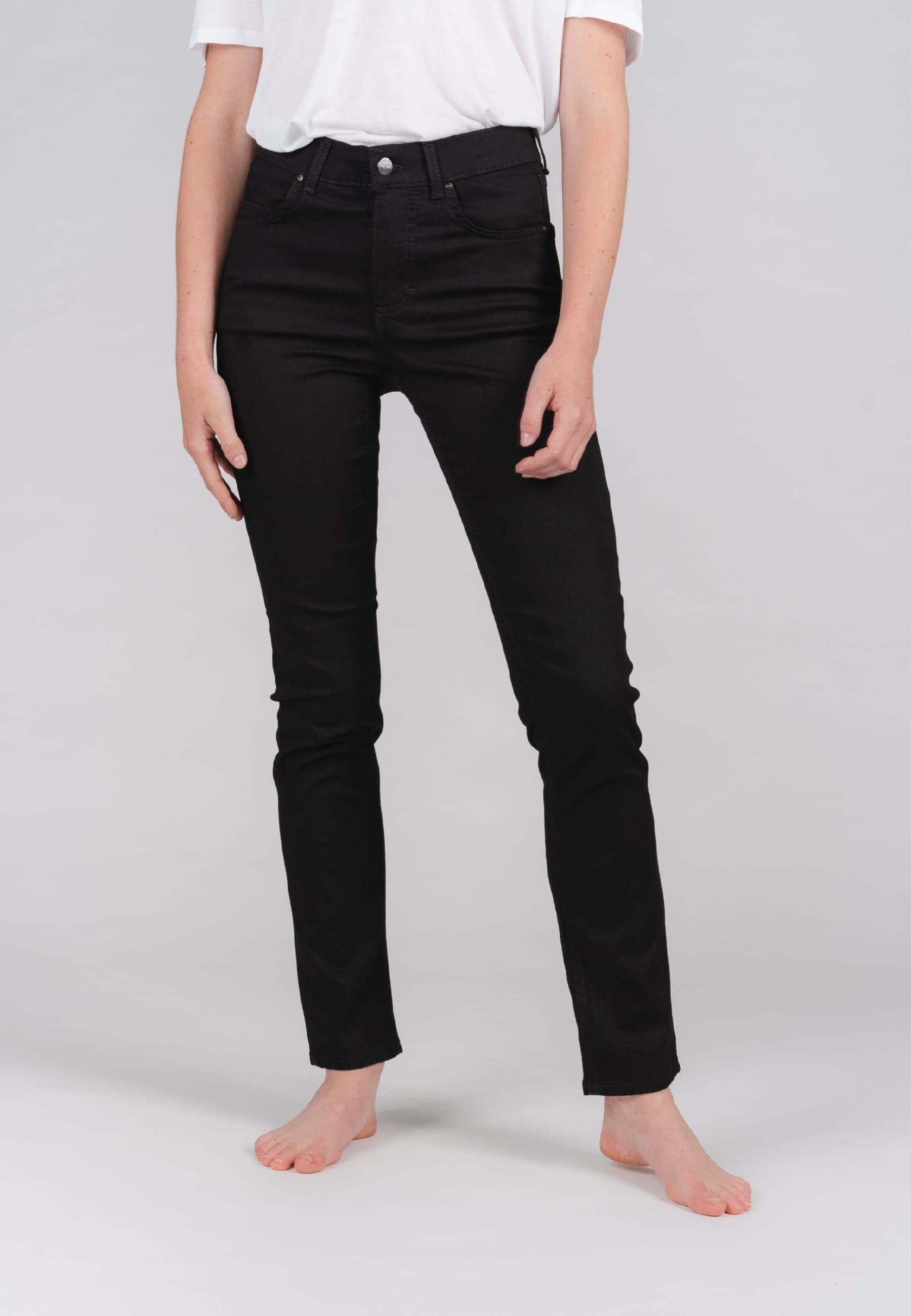 ANGELS Straight-Jeans Jeans Cici mit Super Stretch Denim schwarz