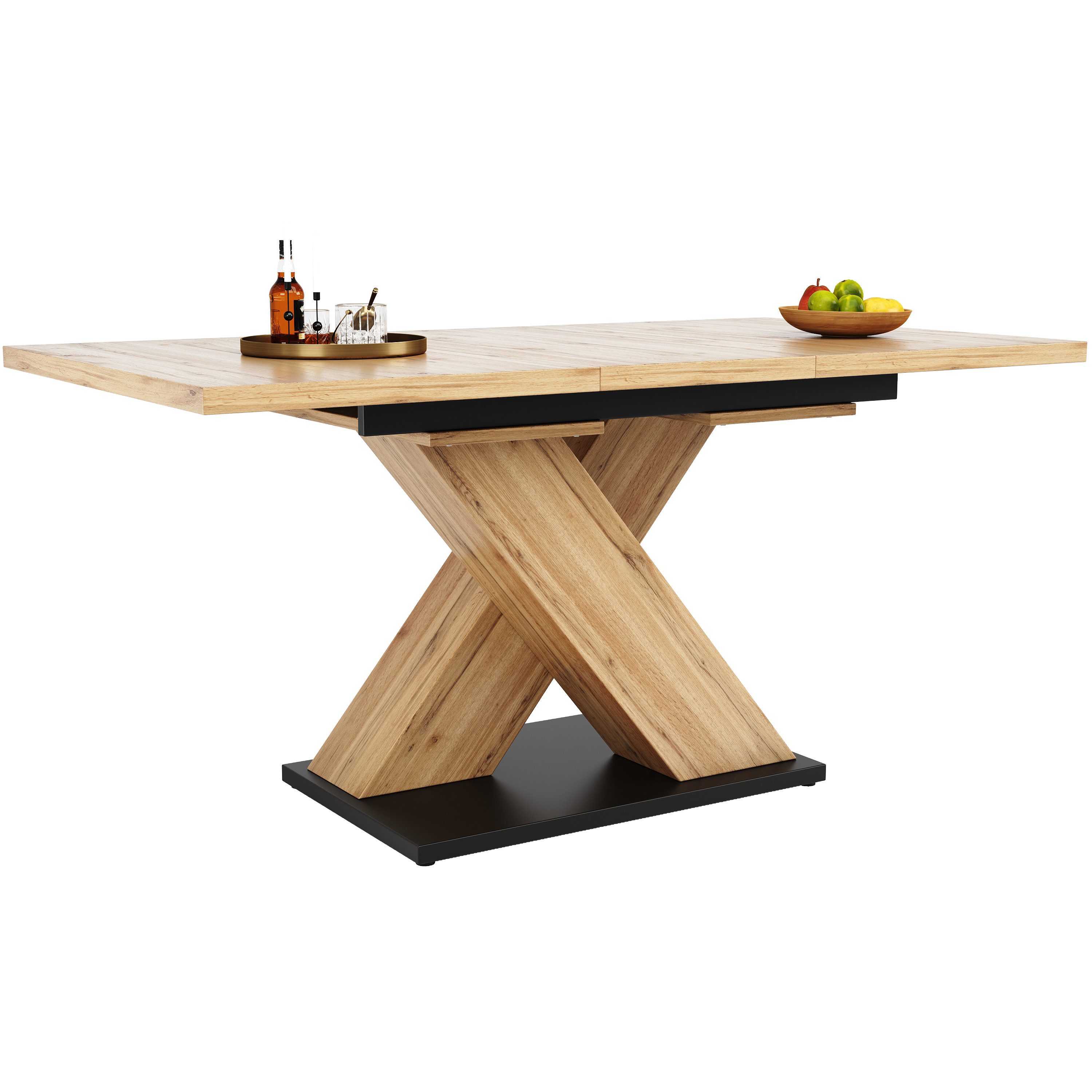HAUSS SPOLE Esstisch Ausziehbarer Esstisch 119-158,5x80cm günstig online kaufen