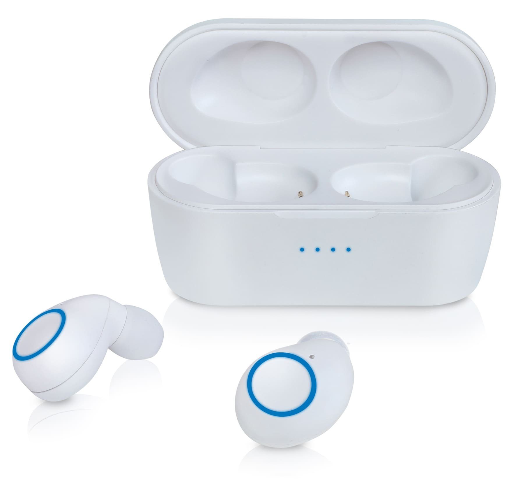 Assistant, Googel 10 In-Ear-Kopfhörer (Siri, wireless BTW Bluetooth) Blaupunkt weiß