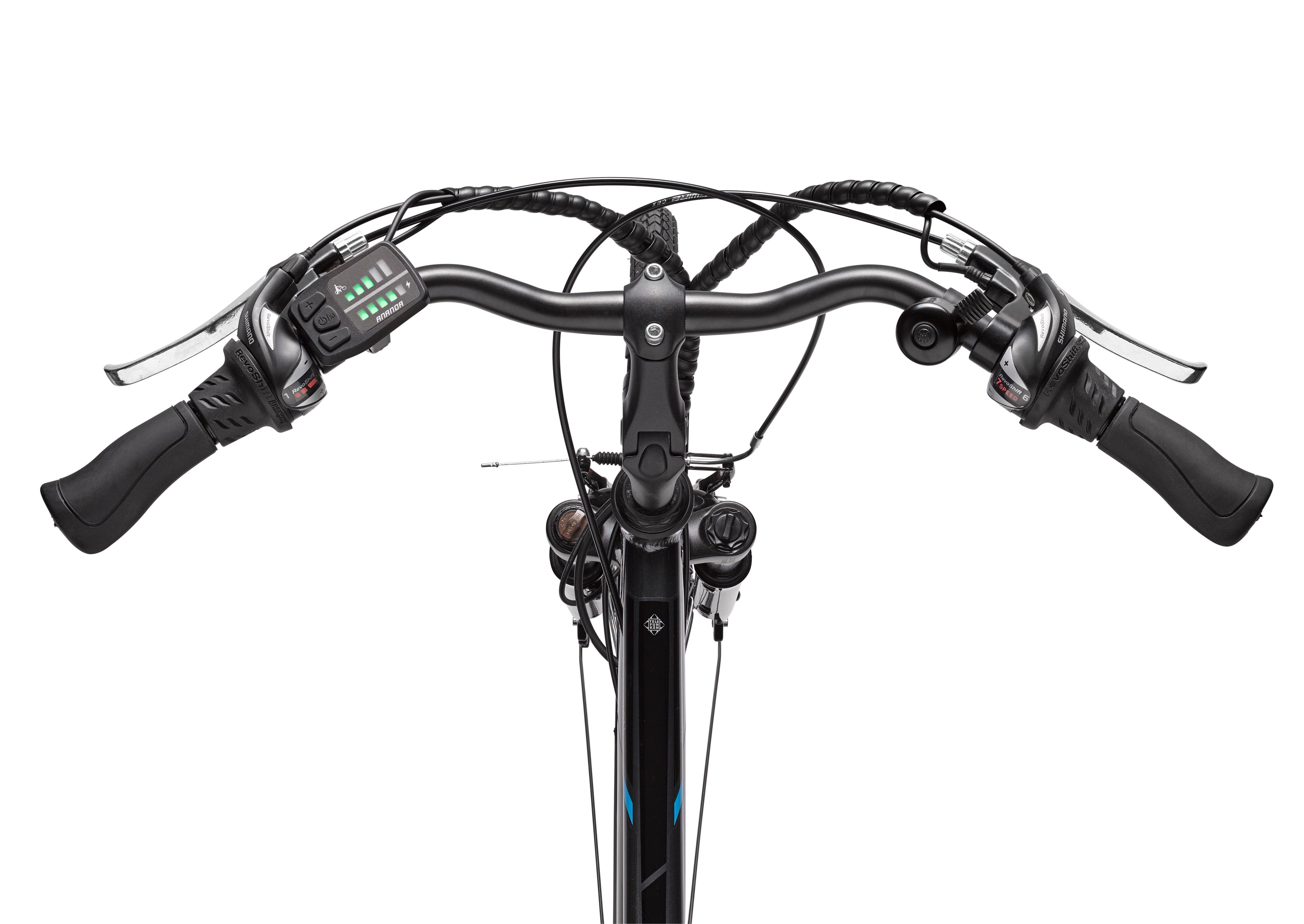 Telefunken E-Bike Trekkingrad Expedition XT481, 21 Gang Shimano, Heckmotor, 374,4 Wh, (mit Fahrradtasche), Reichweite bis zu 100 km, Pedelec, Elektrofahrrad für – Bild 4 von 5