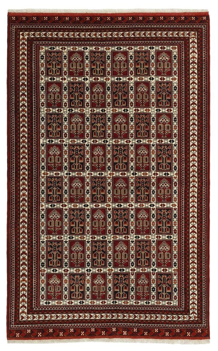 mm rechteckig, Perserteppich, Turkaman Orientteppich Trading, Handgeknüpfter Nain 6 Höhe: / 159x246 Orientteppich