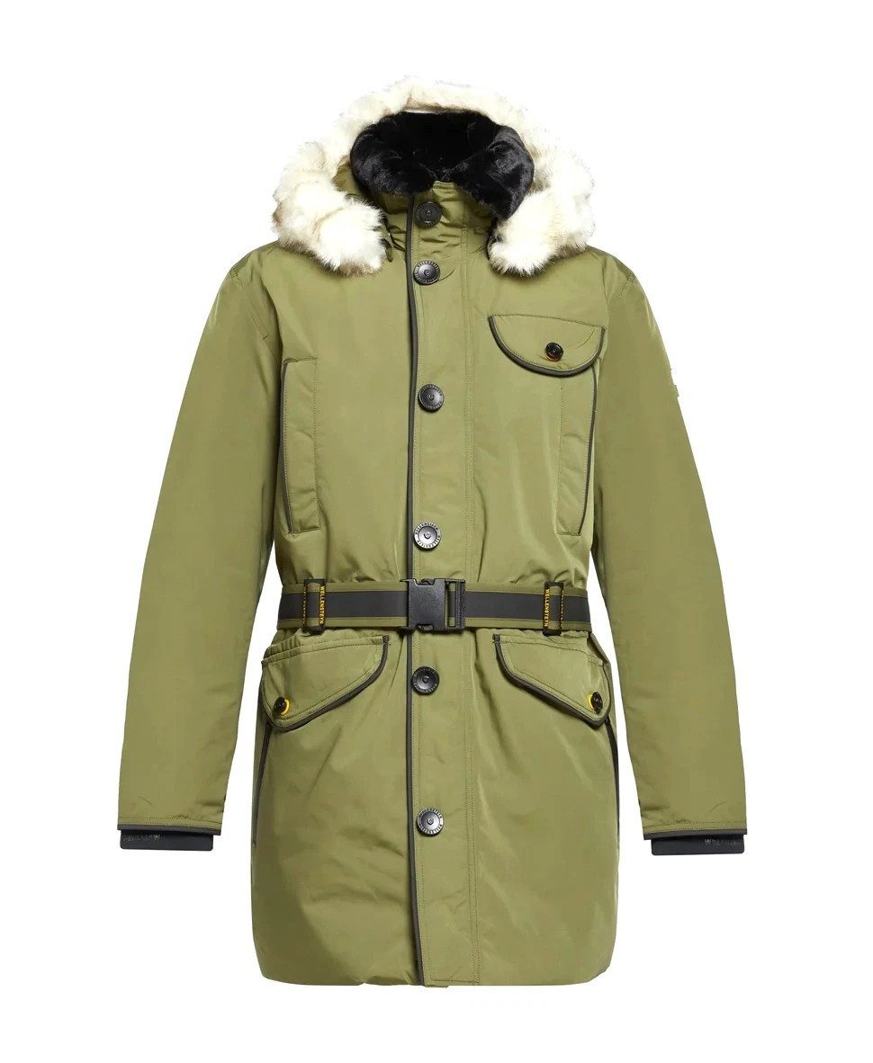 Wellensteyn Winterjacke Wellensteyn Eismeer Men EISM-870 Army Winter Herren Jacken. abnehmbarer Kapuze