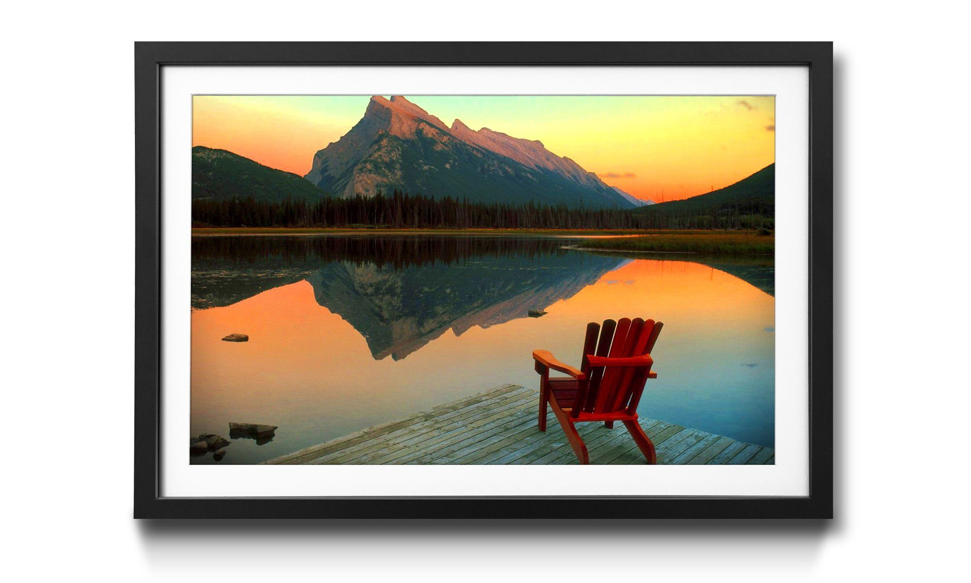 WandbilderXXL Bild Rahmen Größen mit Wandbild, erhältlich Cool Down, 4 Landschaft, in