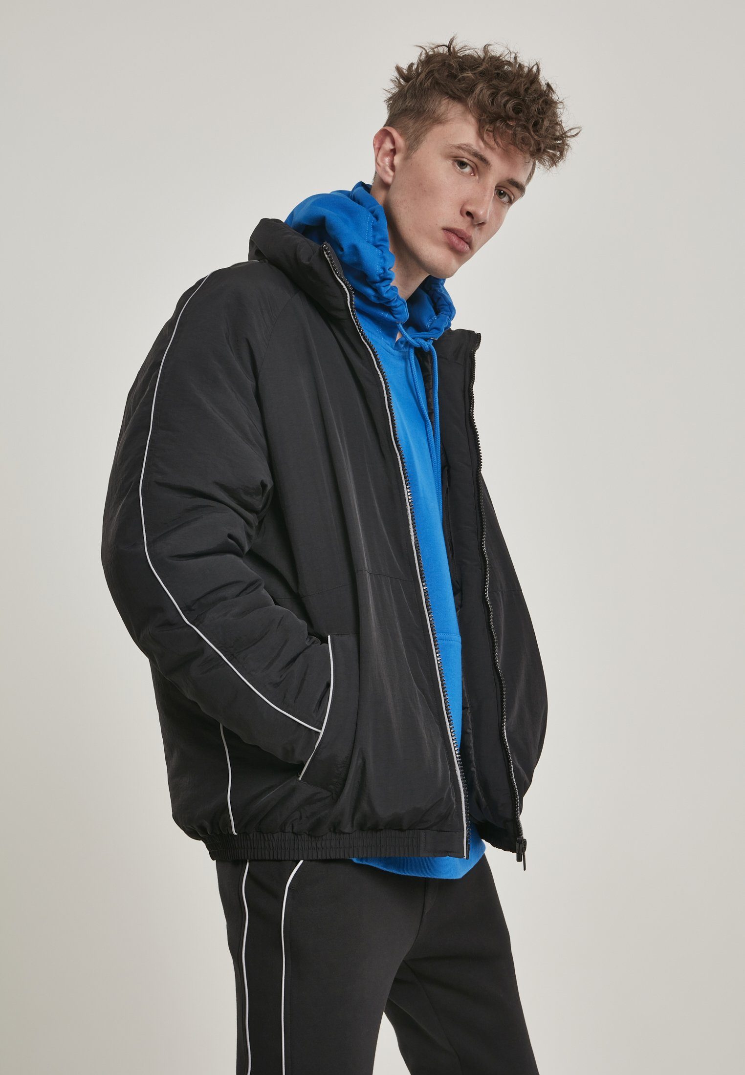 URBAN (1-St) Winterjacke Piping Reflective Piping Reflective black CLASSICS Herren Jacket TB3150