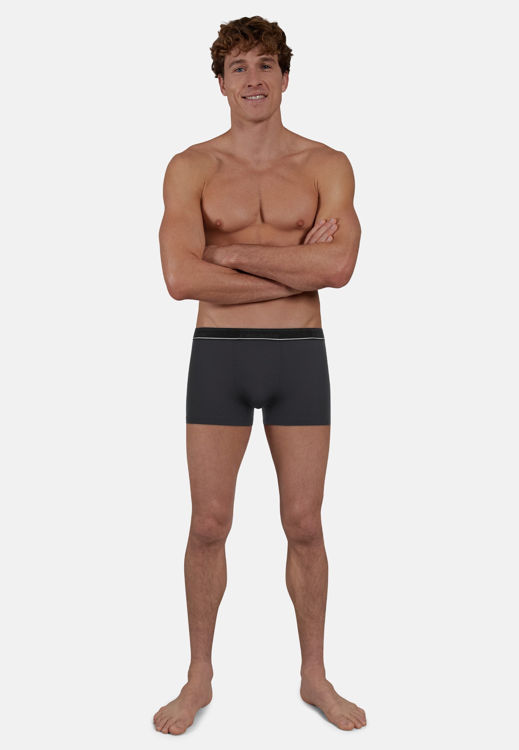 CECEBA Boxershorts CECEBA Herren Pants grau uni 2er Pack (2-St) günstig online kaufen