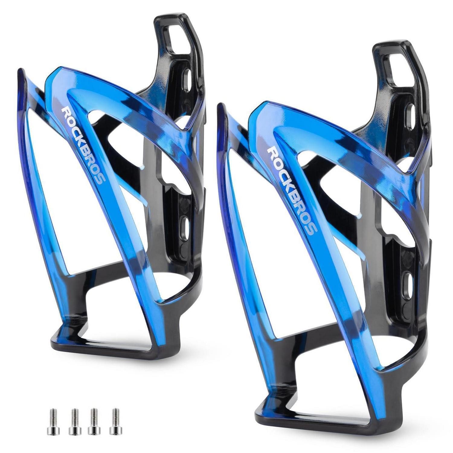 LuxusKollektion Fahrrad-Flaschenhalter Flaschenhalter Fahrrad MTB Rennrad 35g 2er Pack Schwarz Blau*2, (2-St)