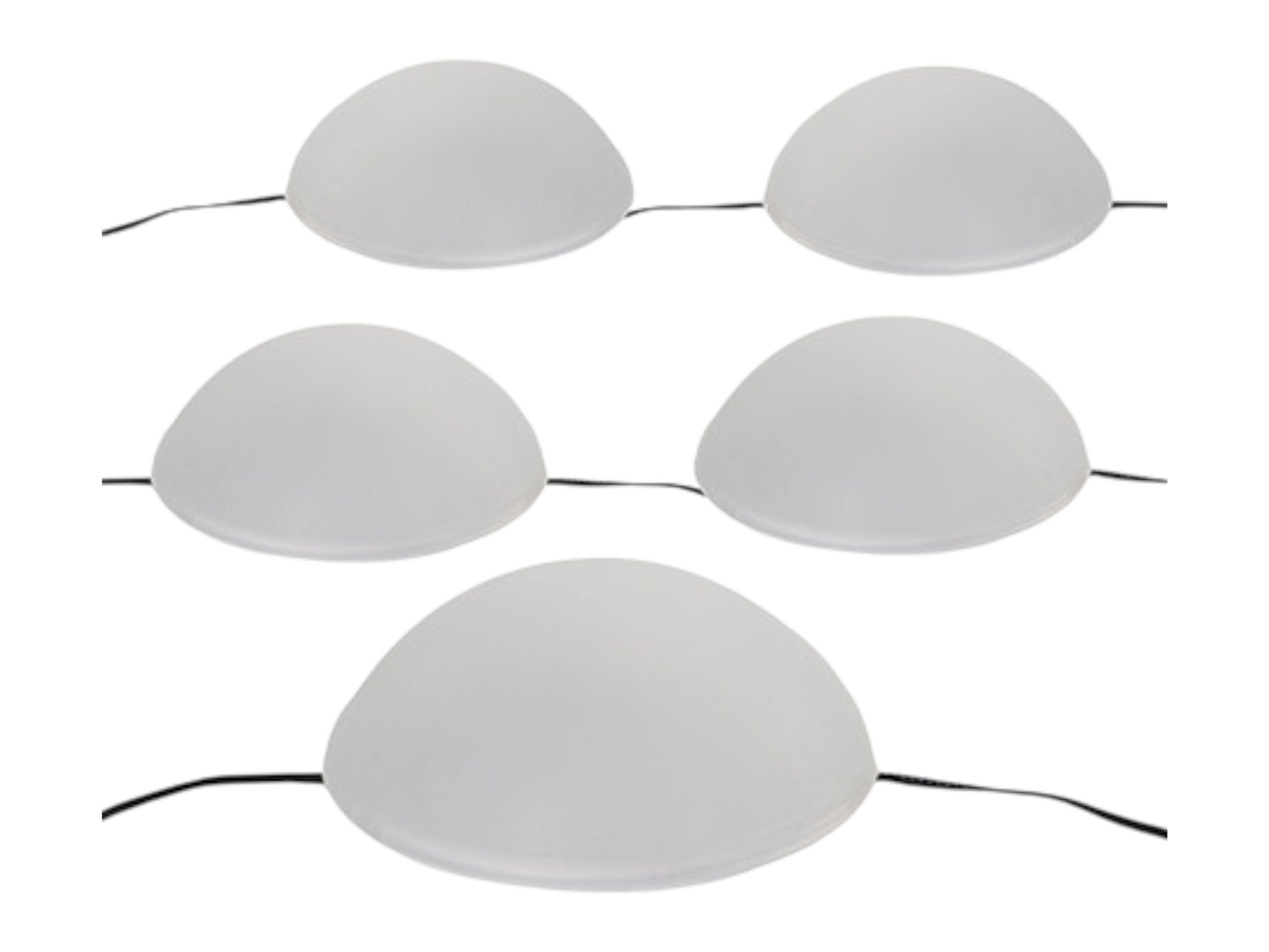 Coen Bakker LED Solarleuchte, LED, warmweiß, Halbkugeln weiß gefrostet 5 Stück warmweiß