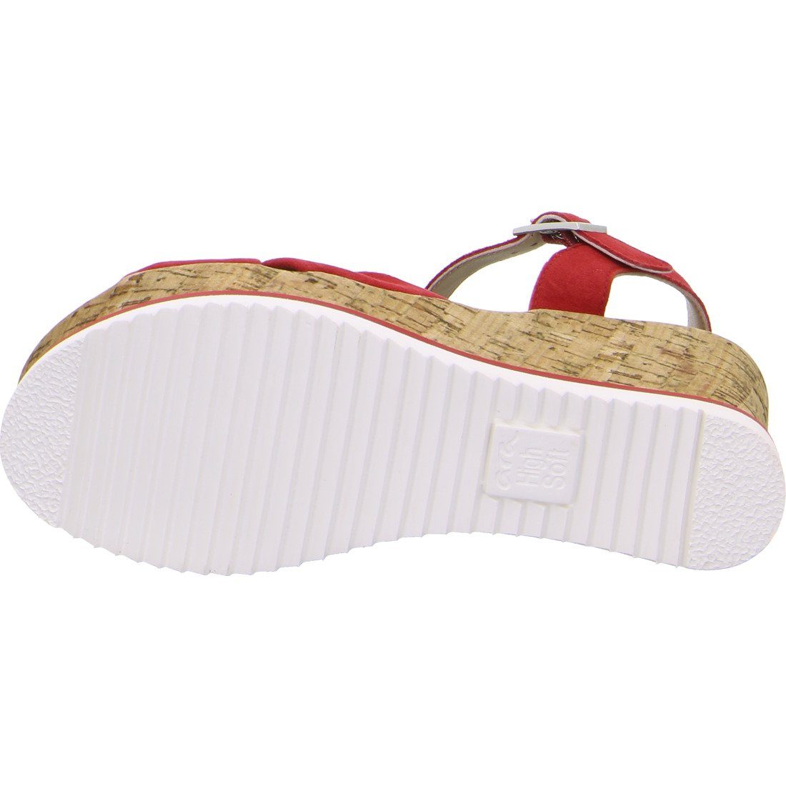Schuhe, rot Glattleder 048272 Damen Sandalette - Ara Parma Sandalette Ara