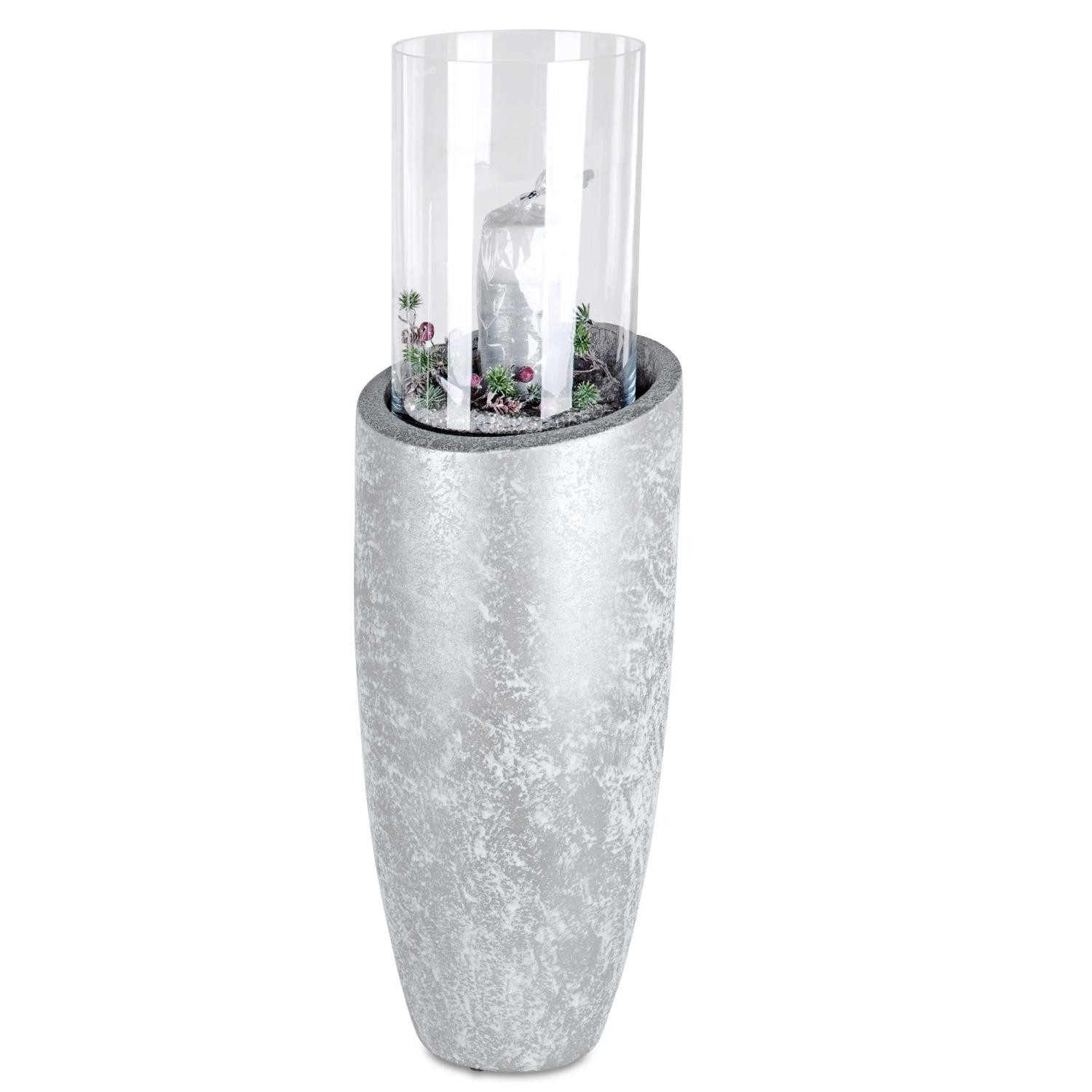 Windlicht Silver Ice