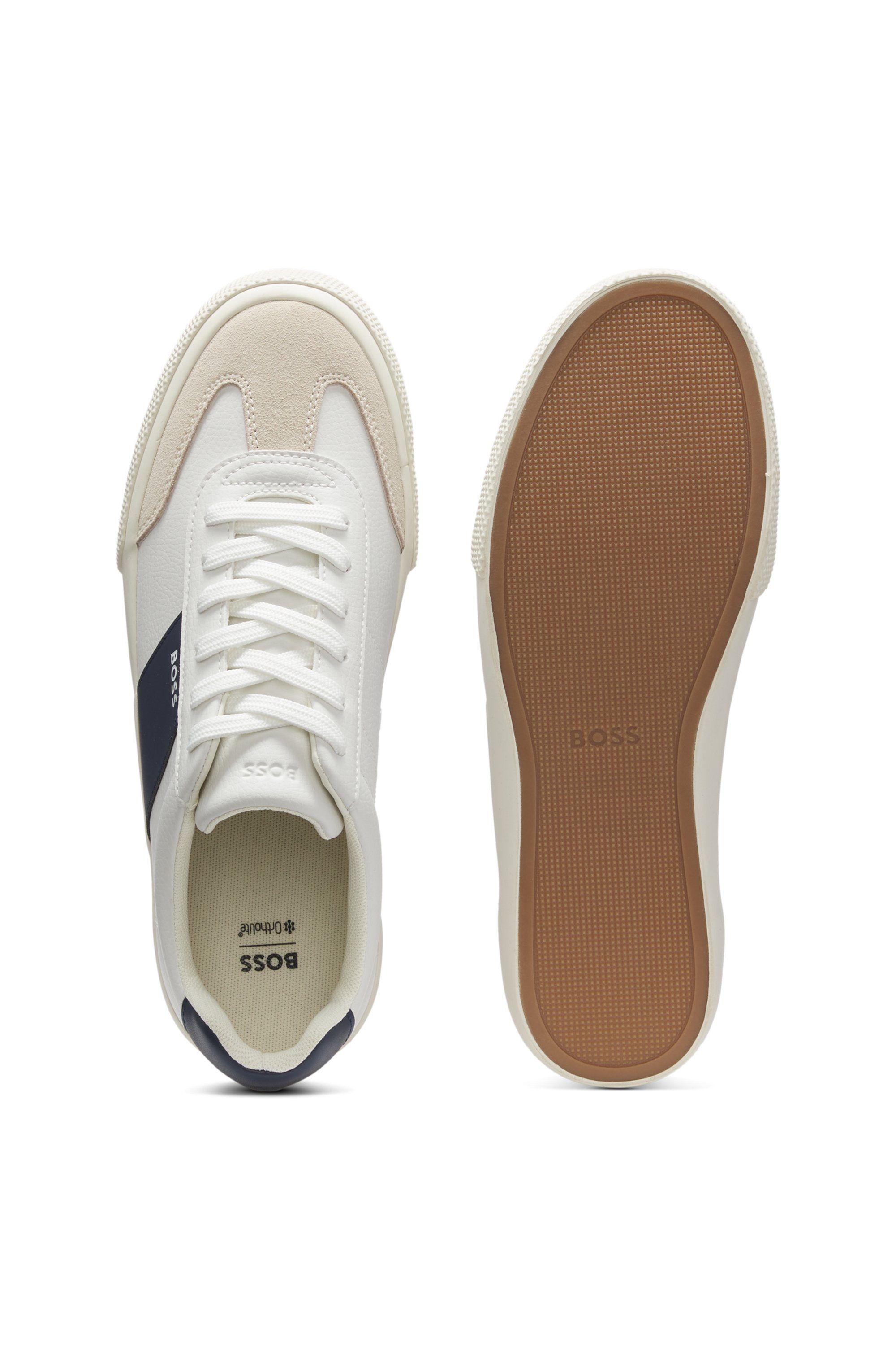 BOSS Aiden Tenn Sneaker Casual-Halbschuh, Freizeitschuh mit Logoschriftzug