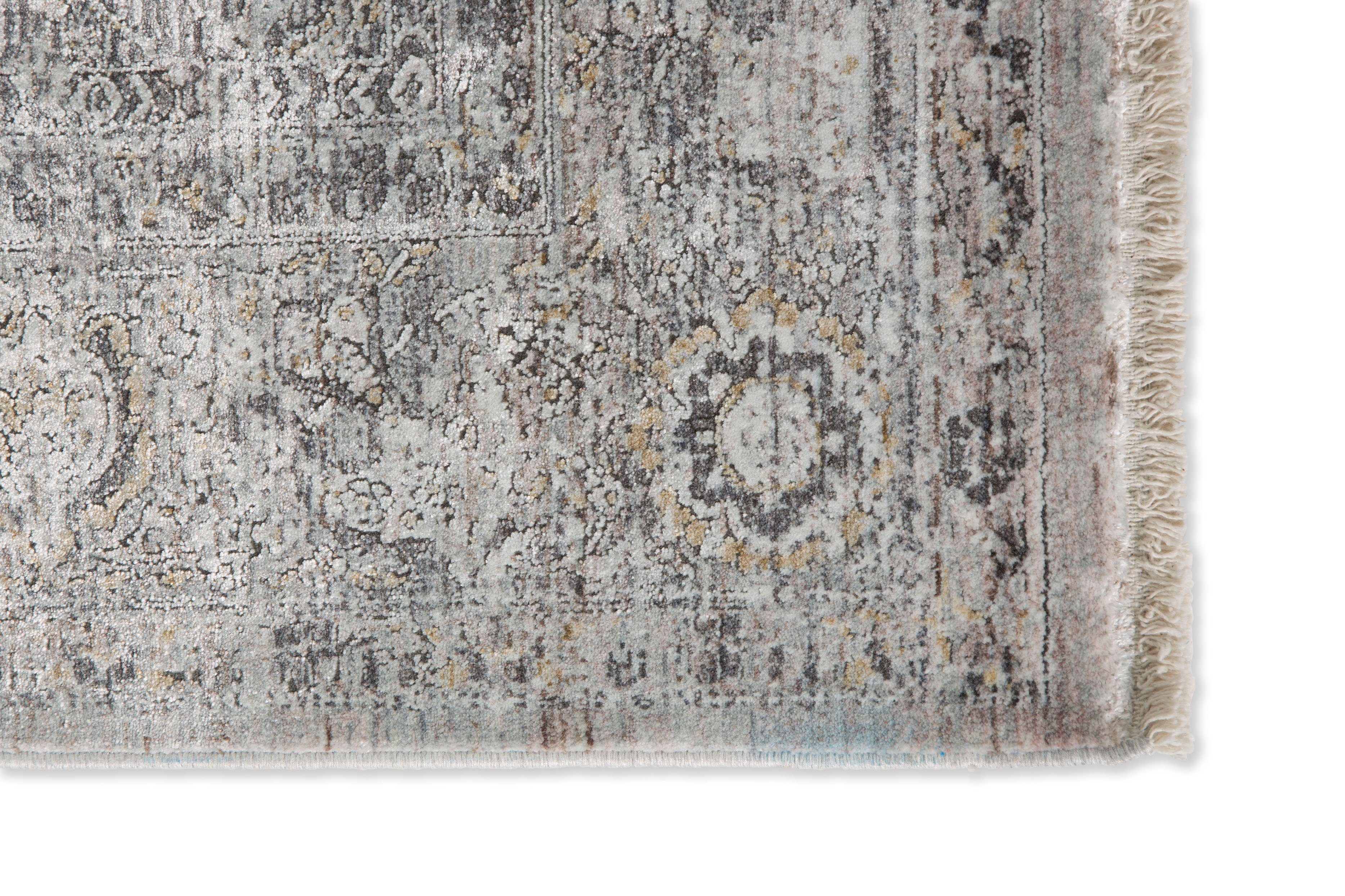 Teppich Scala Flor, ASTRA, eleganter grau Höhe: Optik mm, Orient 223, Viskoseteppich, 6621 seidiger 7 rechteckig