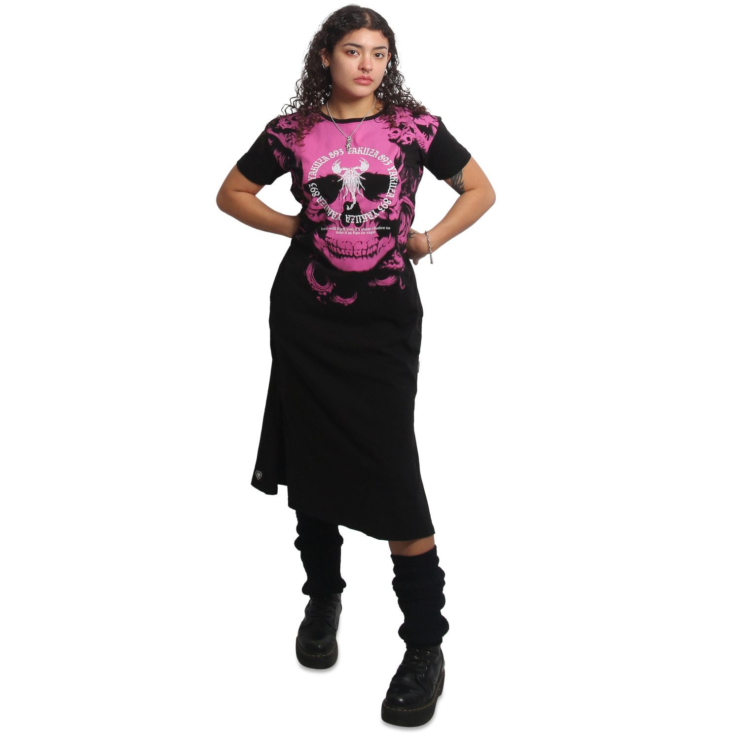 YAKUZA Shirtkleid Lost Skull