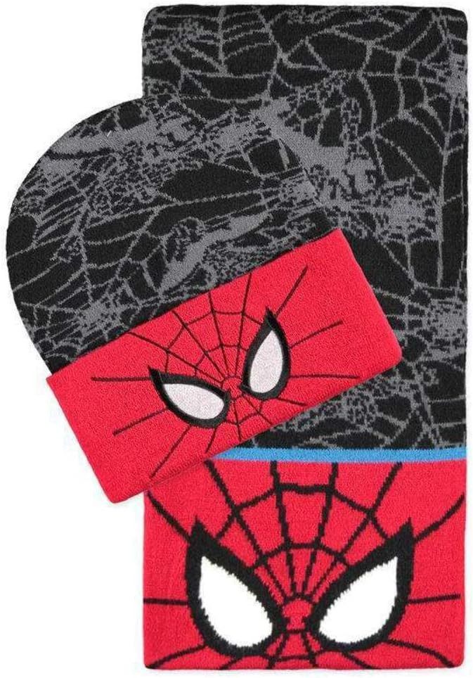 DIFUZED Schal Marvel Beanie & Schal Set Spider-Man, (1-St), Offiziell lizenziertes Set