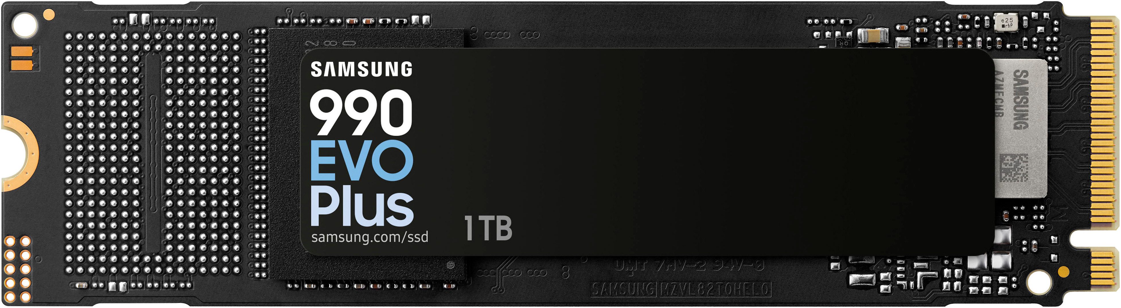 Samsung NVMe2.0 SSD 990 EvoPlus interne SSD (1 TB) 7150 MB/S Lesegeschwindigkeit, 6300 MB/S Schreibgeschwindigkeit