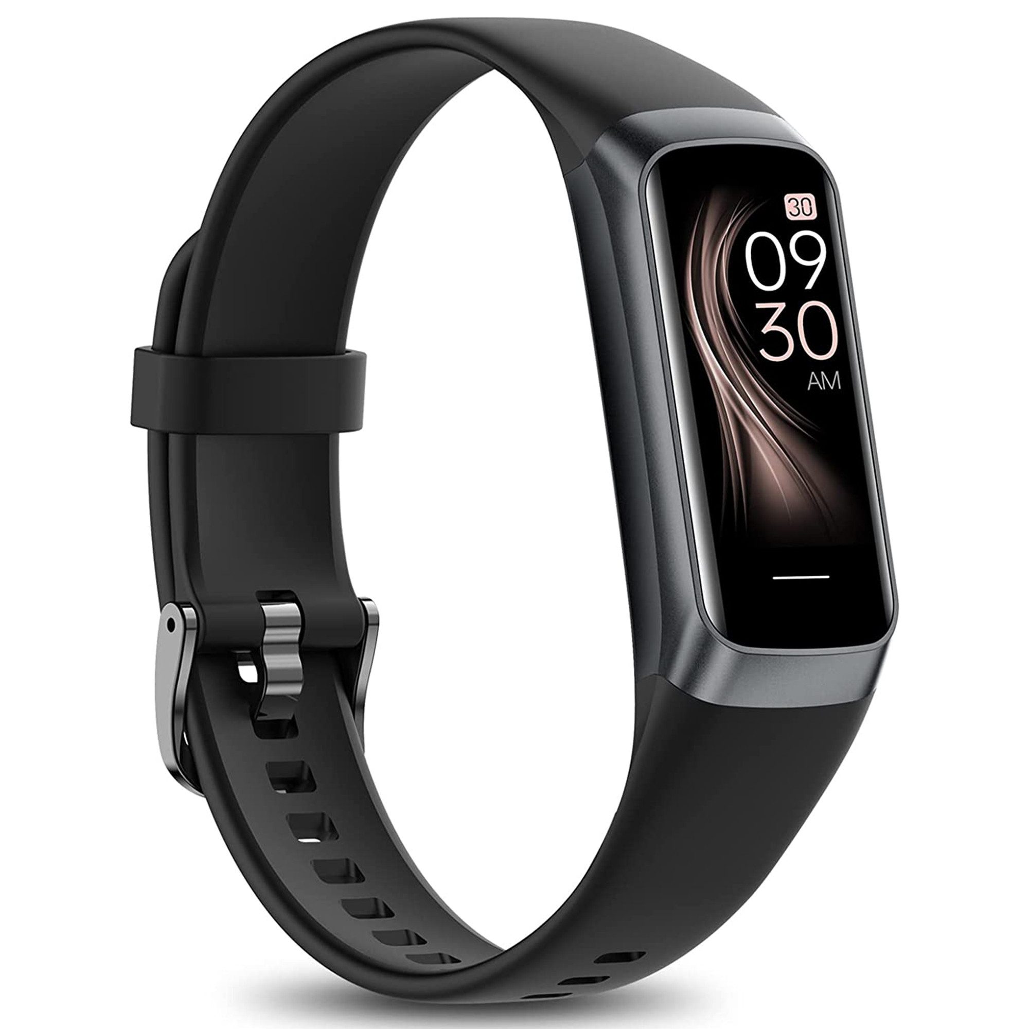 ibettertec Fitness Tracker Uhr mit Anruffunktion für Damen Herren Smartwatch Smartwatch (1.1" AMOLED-Display Zoll Zoll) 5 ATM IP68 Wasserdicht Fitness Tracker mit Schrittzähler Pulsuhr Blutdruck Messgerät für Android iOS, Schlaf-Monitor, Activity Tracker, SpO2, Kalorien-Tracker,Schrittzähler
