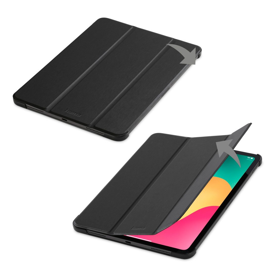 Hama Tablet-Hülle Tablet Case für Apple iPad Pro 13" (2025/2024), Schwarz, robustes Material, mit Standfunktion und Magnetverschluss