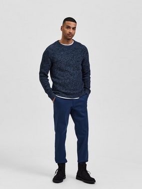SELECTED HOMME Rundhalspullover SLHVINCE LS KNIT BUBBLE CREW NECK NOOS