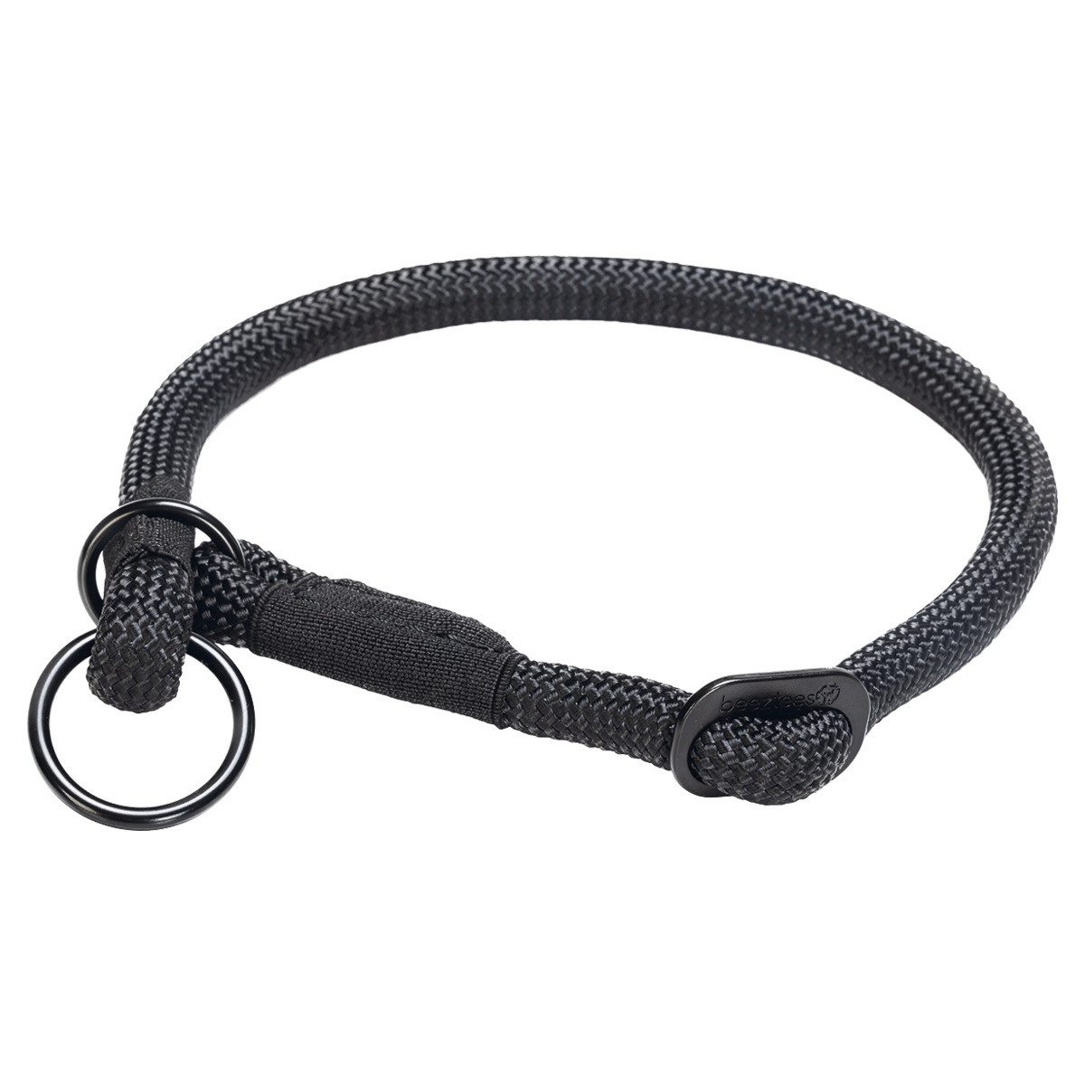 Hunde-Halsband Hundehalsband Parinca Premium rund Nylon schwarz