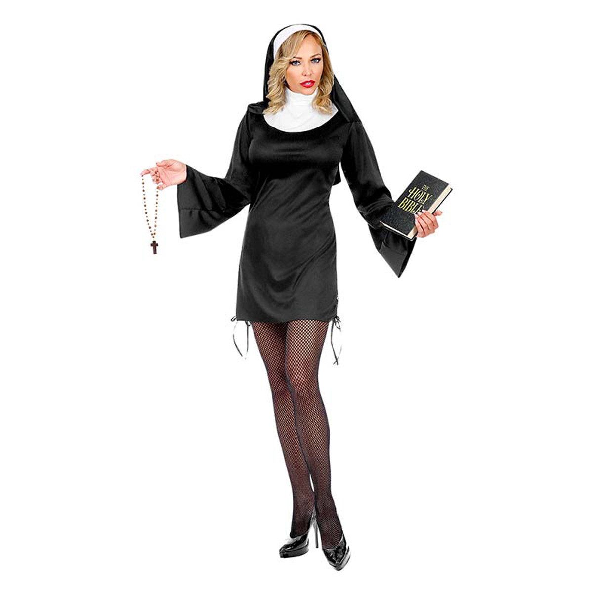 Widmann S.r.l. Nonnen-Kostüm Kostüm Nonne für Damen, Kleid und Haube