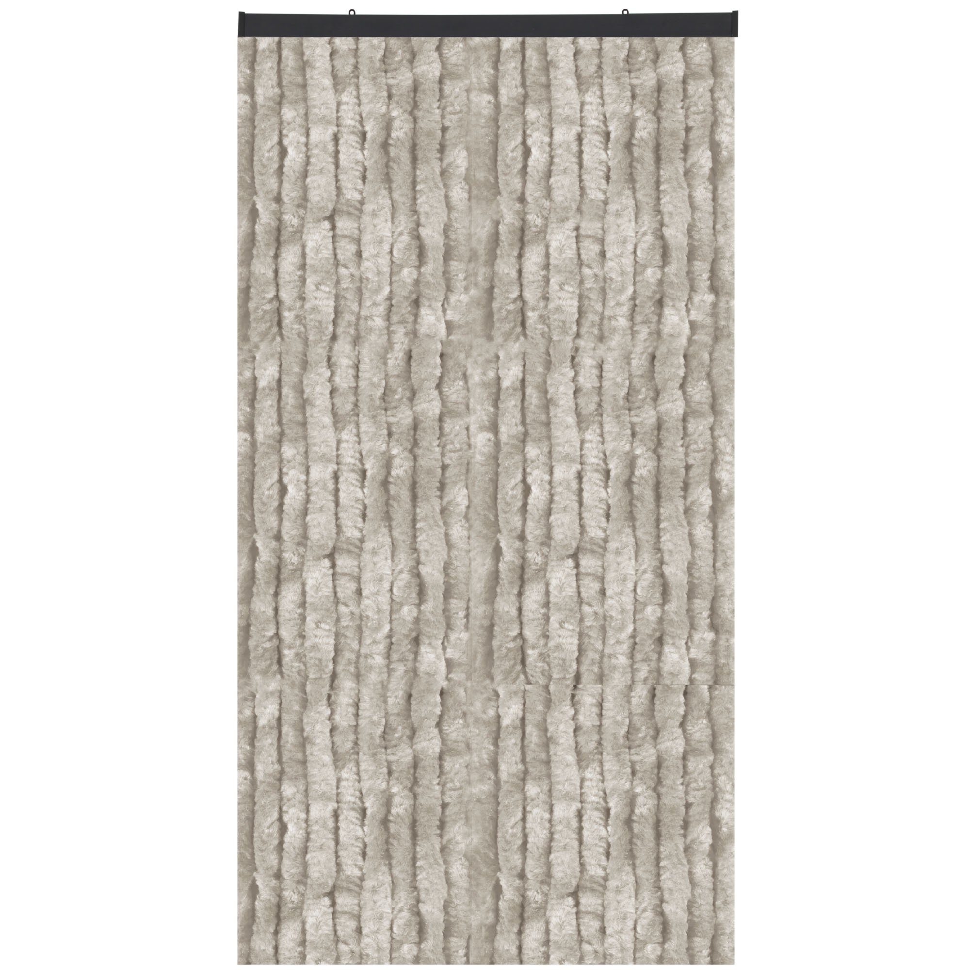 Türvorhang Flauschi, Arsvita, Öse (1 St), Flauschvorhang 160x200 cm in Unistreifen grau, viele Farben