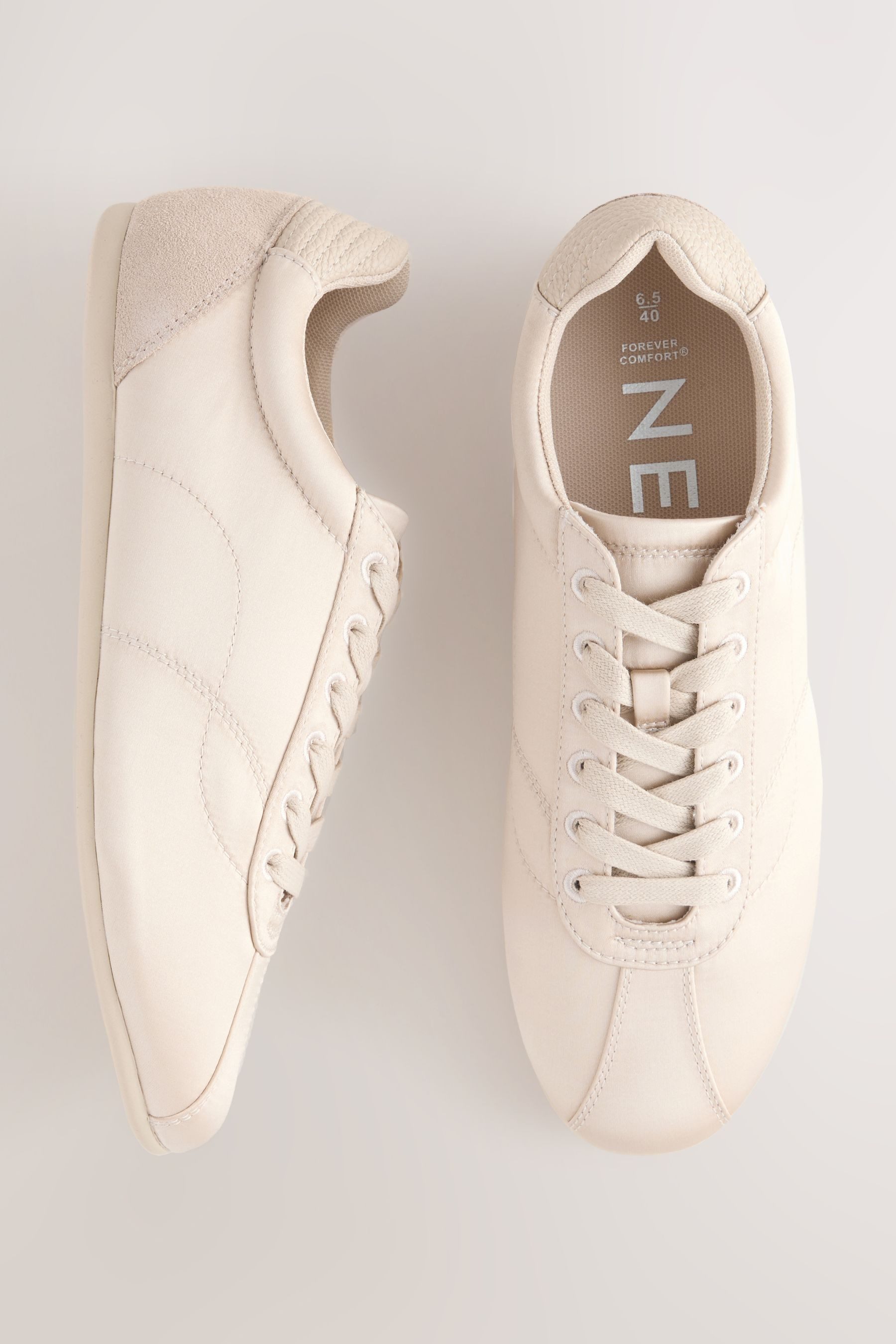 Next Forever Comfort® Schnürsneaker aus Satin Sneaker (1-tlg) günstig online kaufen