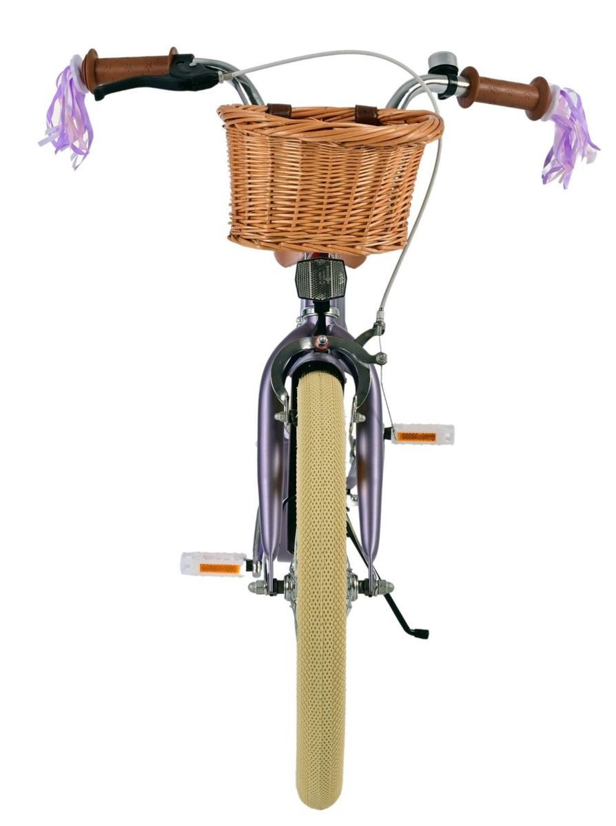 Volare Kinderfahrrad 18 Zoll Kinder Mädchen Fahrrad Mädchenfahrrad Rad Bike Blossom 31842, 1 Gang, Rücktrittbremse, Korb, Seitenständer, Puppensitz