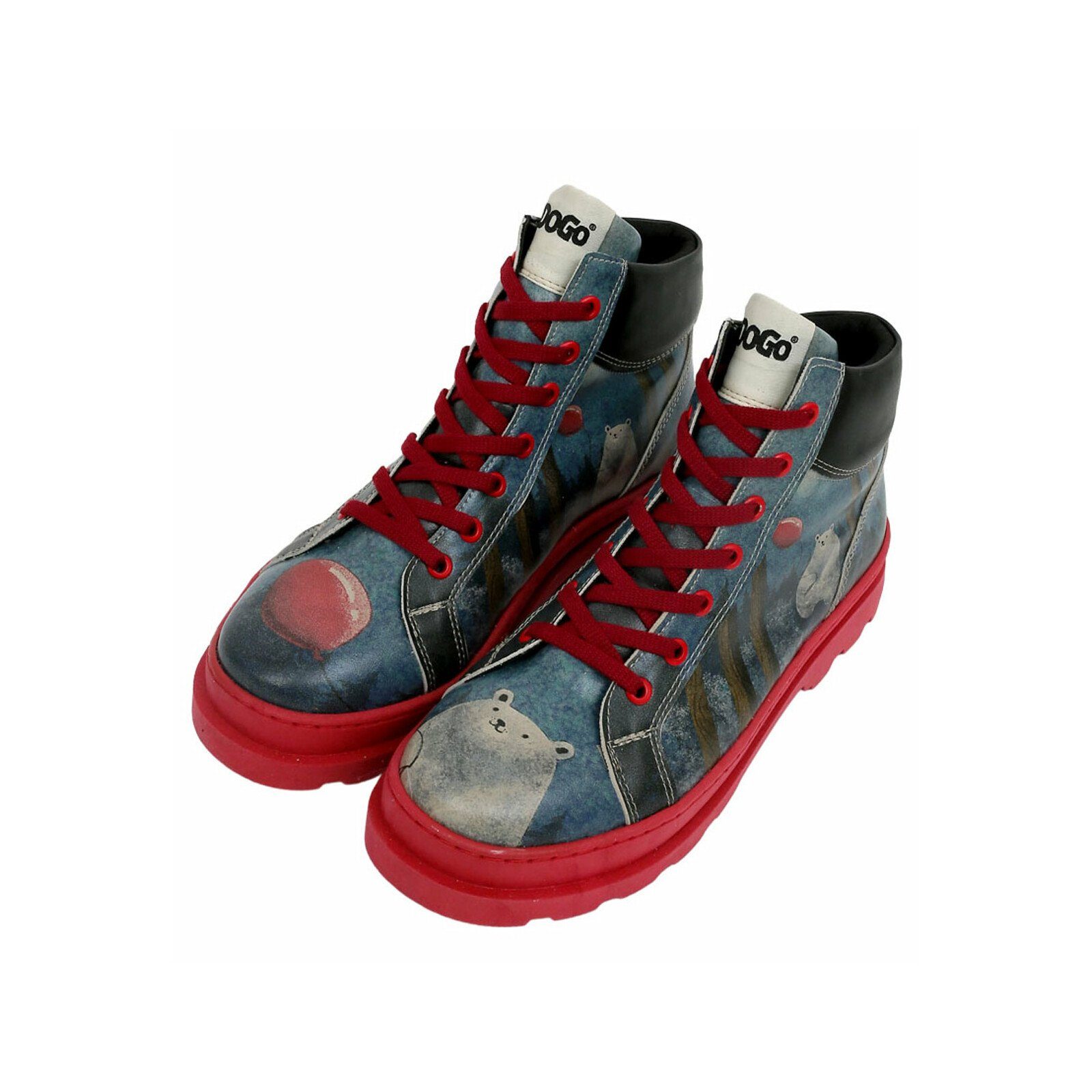 DOGO Adriana Bear With A Balloon Damen Stiefeletten Winterboots Handgeferti günstig online kaufen