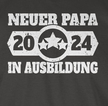 Shirtracer T-Shirt Neuer Papa in Ausbildung 2024 - weiß Vatertag Geschenk für Papa
