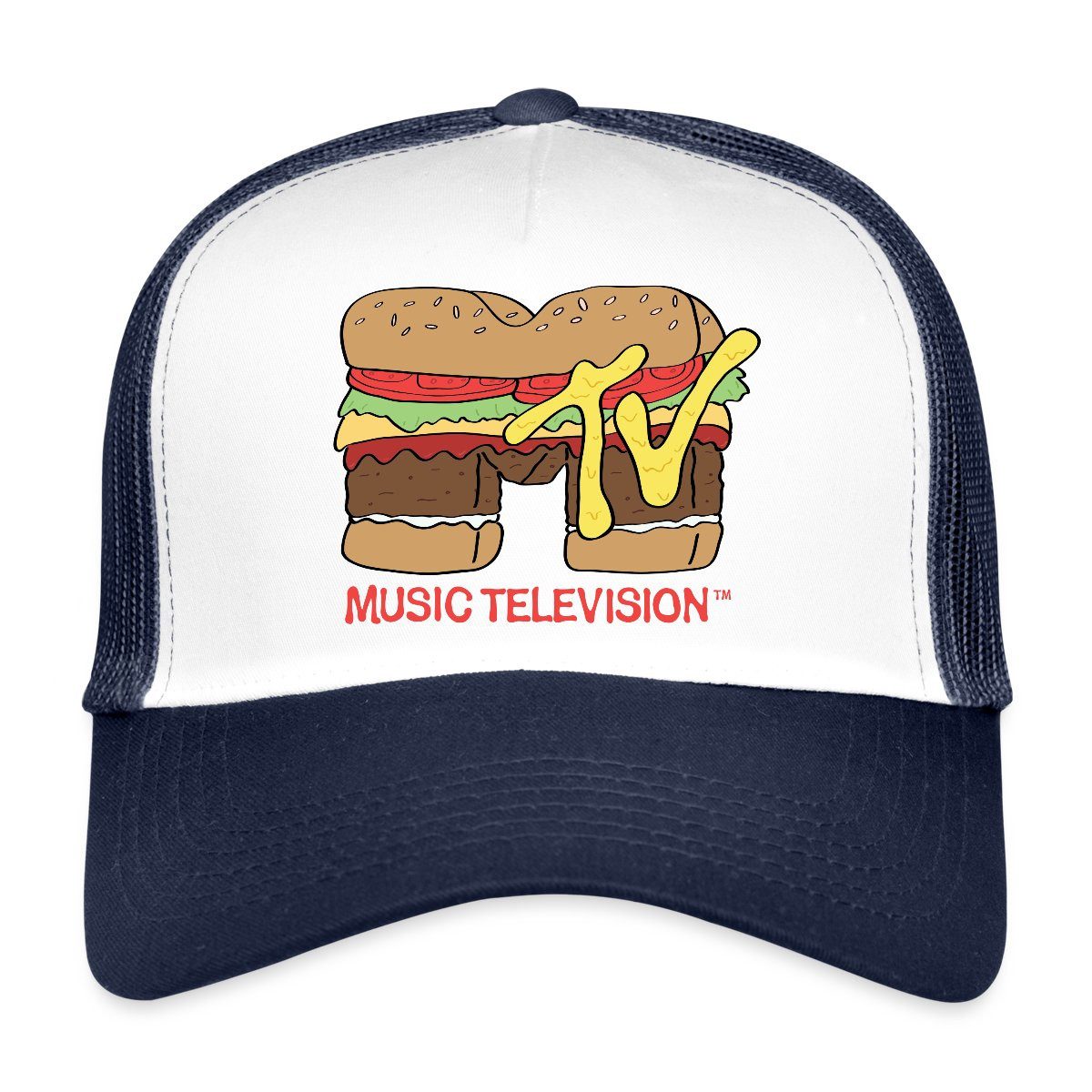 Trucker Cap MTV Music Television Burger-Logo Trucker Cap