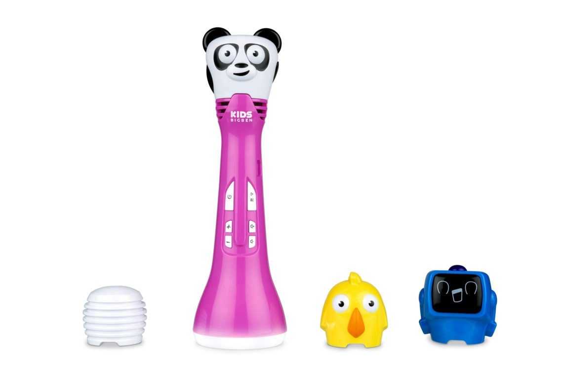BigBen Mikrofon KIDS KARAOKE, mit Stimmverzerrer und Echo-Modus Pink