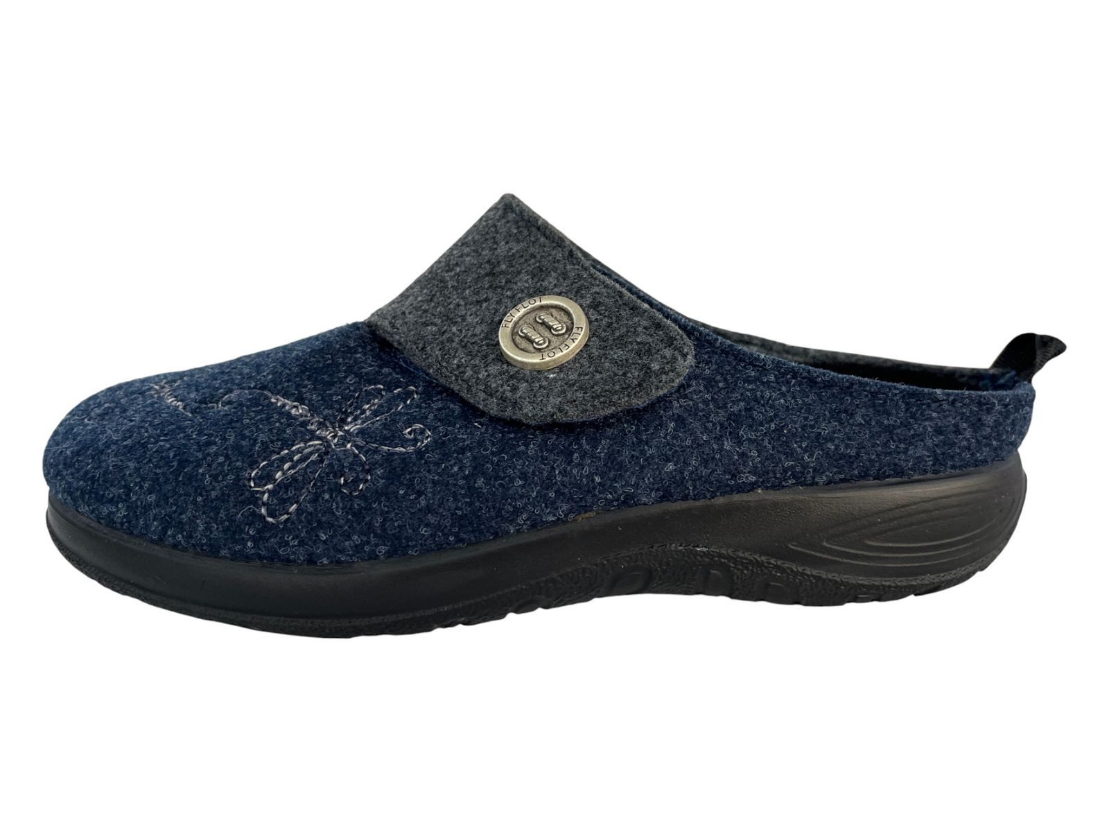 Fly Flot FLY FLOT Damen Pantoffel 320300-05 blau Hausschuh