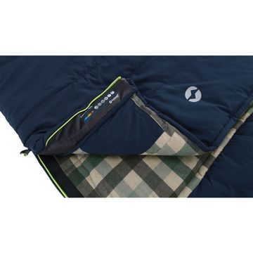 Outwell Schlafsack Schlafsack Camper Lux Reißverschluss Links Dunkelblau (1 tlg)