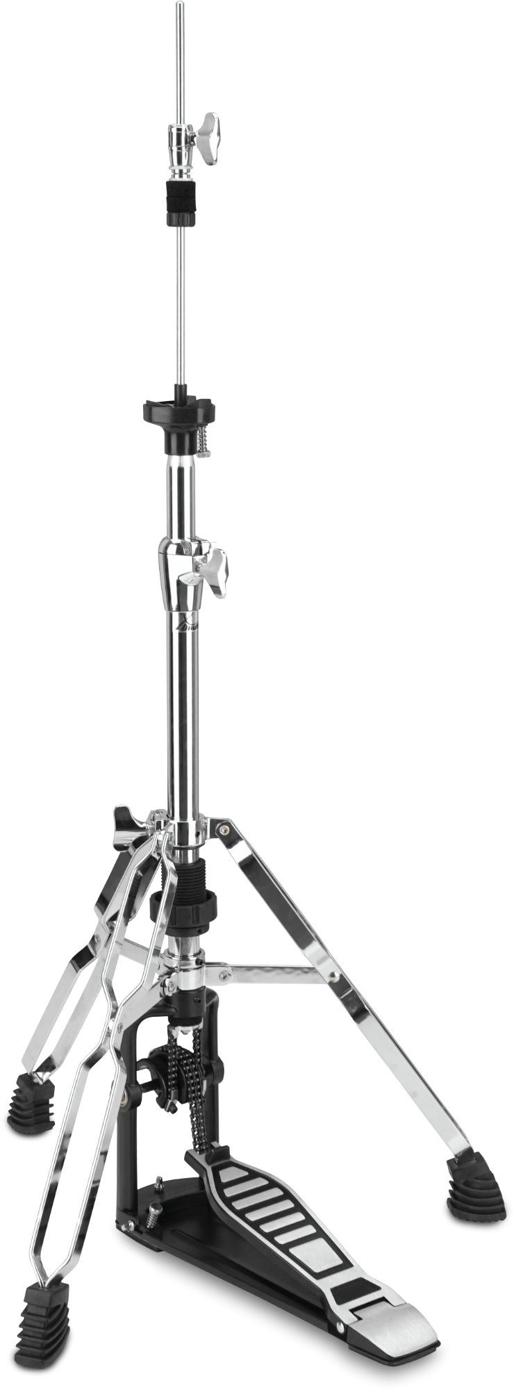 XDrum Schlagzeug XDrum HiHat-Maschine Pro,Doppelkettenzug, 1-St., Federspannung stufenlos einstellbar, Bodenplatte und drehbare Beine