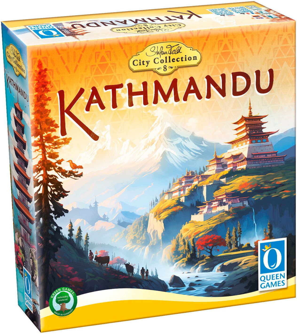 Queen Games Spiel Kathmandu - Classic Edition, Strategiespiel, Made in Europe
