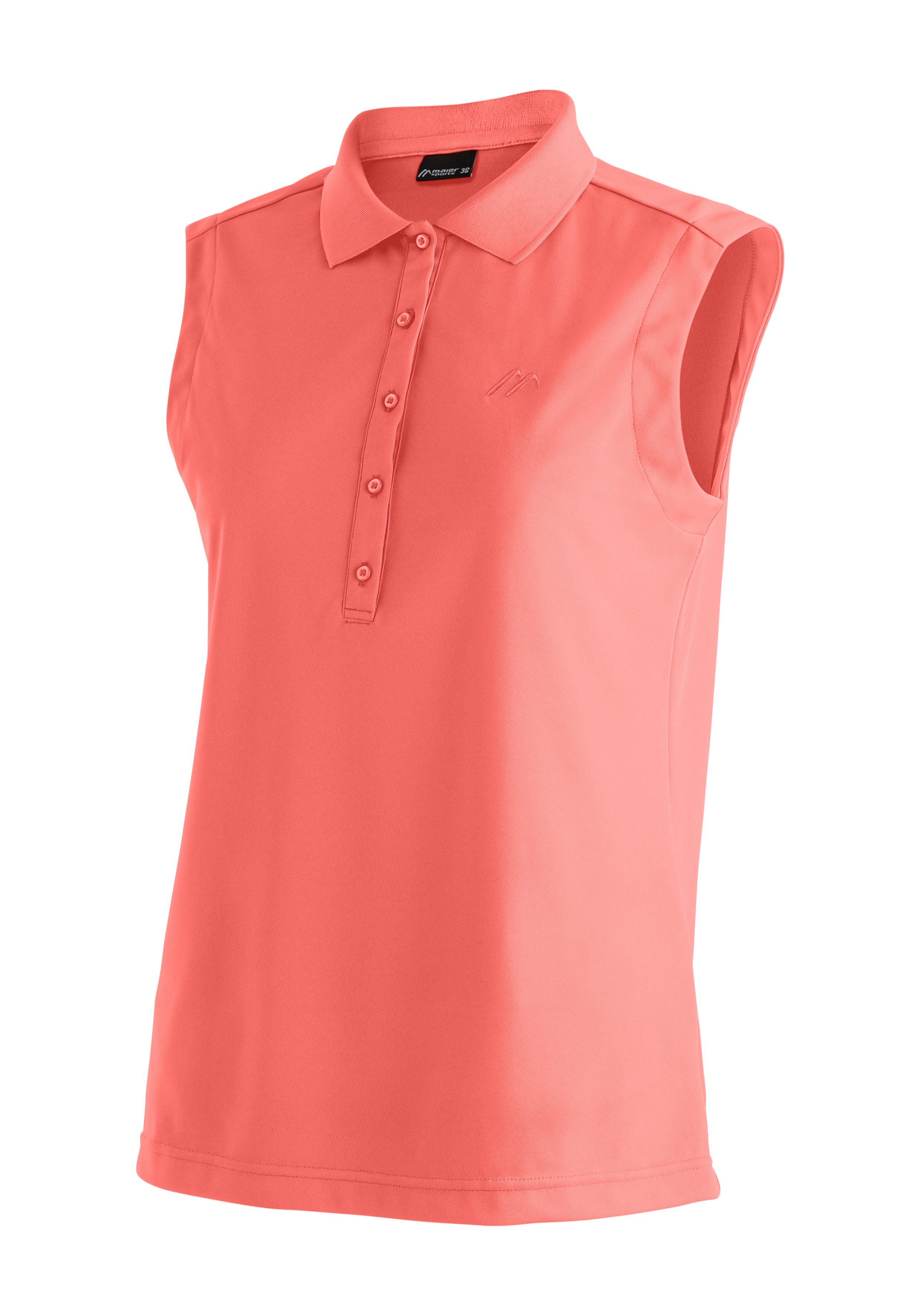 Maier Sports Poloshirt Ulrike sleeveless Damen Polo, leichtes Shirt, ärmelloses Funktionsshirt, Regular Fit