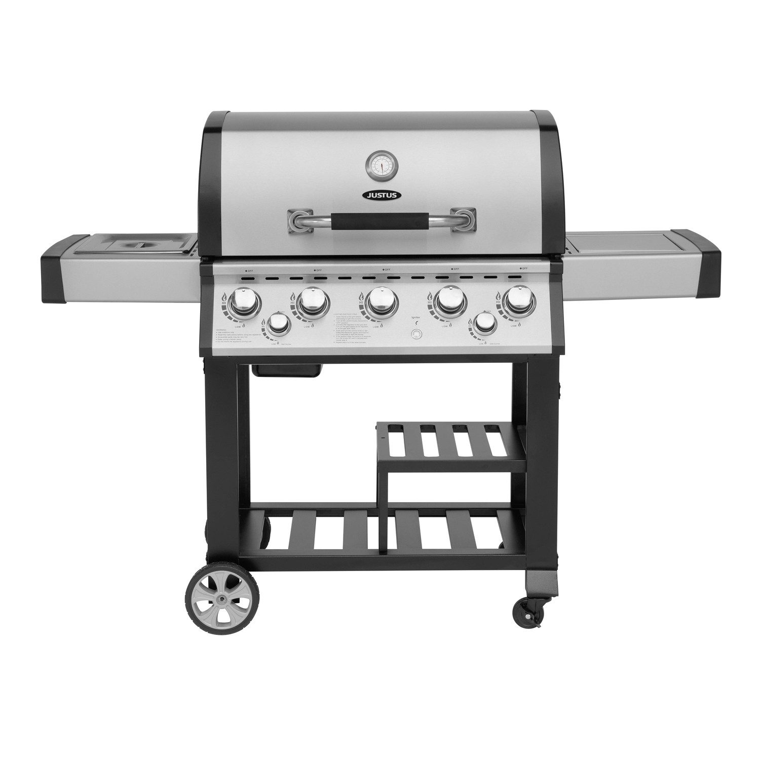 JUSTUS Gasgrill "Mars", elektrische Zündung, 5 + 2 Brenner, 158 x 62 x 122 cm (L x B x H)