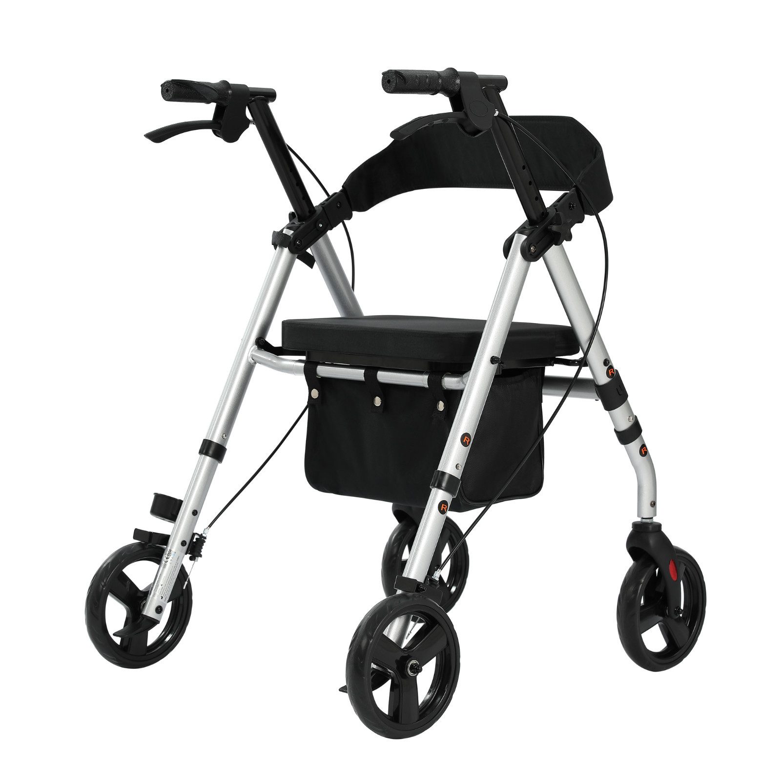 smartEC Rollator maxErgo Rollator Gehhilfe Outdoor Indoor zugelassen als Medizinprodukt