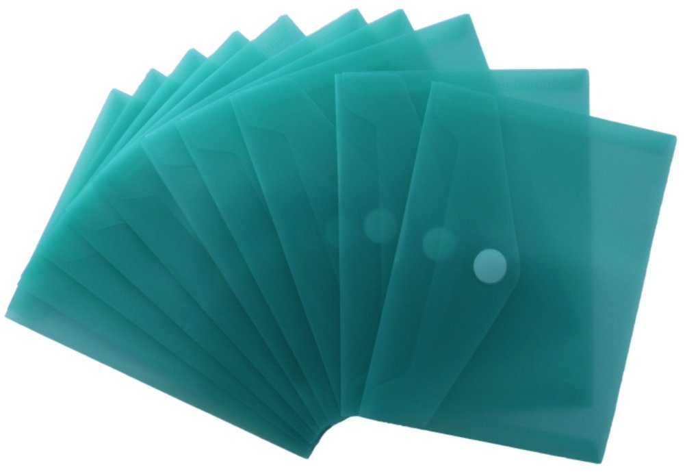 EXXO by HFP Organisationsmappe 10 Stück Dokumententaschen A6 aus PP (10-St), mit Klappe und Klettverschluss