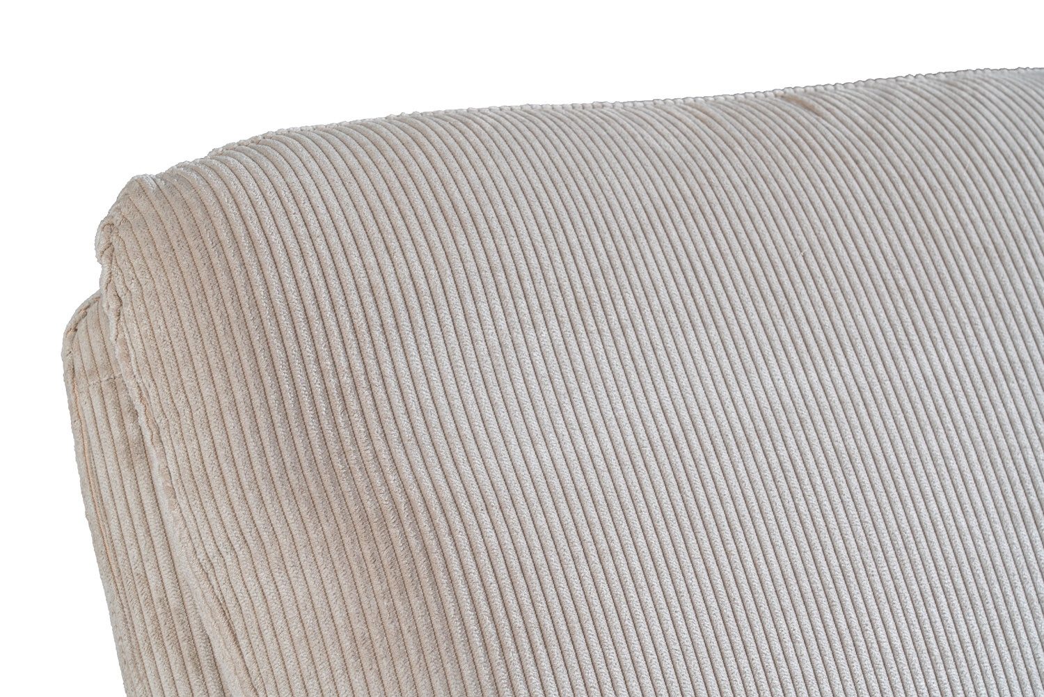 NIEHOFF SITZMÖBEL Polsterstuhl LOMO, Sandfarben, Schwarz, Cordbezug, Eisengestell, 180 Grad drehbar mit Rückholfunktion, mit Kissendoppel