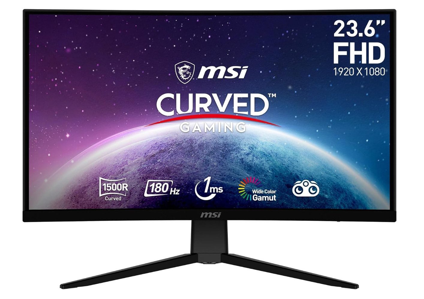 MSI G2422C 23,6 Zoll FHD Curved Gaming Monitor-1920 x 1080 180Hz Curved-Gaming-Monitor