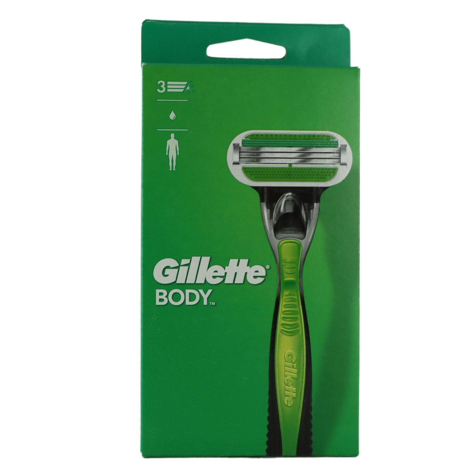 Gillette Nassrasierer Body Rasierer 3 fach Klinge Herrenrasierer